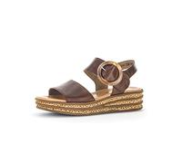 Gabor Damen Plateausandalen, Frauen Sandalen,Plateausandaletten,bequem,Sommerschuhe,Freizeitschuhe,offene Schuhe,Peanut (So.cogn.),42 EU / 8 UK