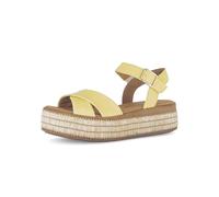 Gabor Damen Plateausandalen, Frauen Sandalen,polsterung,pink,Wide-fit,h-Weite,Leder-Sohle,Cherry,Merlot,Sport-Dynamic,Gold,Yellow,38.5 EU / 5.5 UK