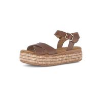 Gabor Damen Plateausandalen, Frauen Sandalen,sacchetto,sportlich,Weiss,schwarz,Jollys,Glitzer,blau,Rolling-Soft,Sensitive,f,Cognac,40 EU / 6.5 UK