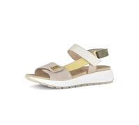 Gabor Keilsandalette Abetone Combi Veloursleder Beige kombiniert Damen Gr. 40