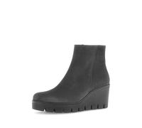 Gabor Keil Stiefelette grau Velour 74.780.19 - Größe 39