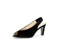 Gabor Damen Pumps, Frauen Sling-Pumps, Komfort Frauen weibliche Lady Ladies feminin elegant Women's Women Woman, 38 EU, Schwarz Schwarz