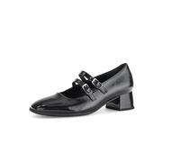 Gabor Damen Riemchen Pumps, Frauen Absatzschuhe,Best Fitting,Abendschuhe,Court Shoes,stöckelschuhe,Spangenpumps,schwarz (Lack),39 EU / 6 UK