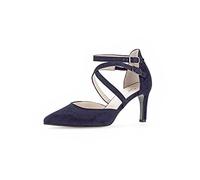 Gabor Damen Riemchen Pumps, Frauen Absatzschuhe,Court Shoes,stöckelschuhe,Sandaletten,überkreuzte Riemchen,elegant,Heels,Marine,38 EU / 5 UK