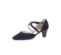 Gabor Spangenpumps Damen – Komfortabler Stretcheinsatz, feine Halteriemen – Nachtblau 41 EU