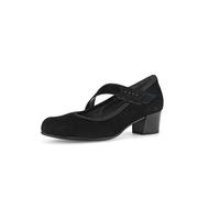 Gabor Damen Riemchen Pumps, Frauen Absatzschuhe,Komfortable Mehrweite (H),Heels,hochhackige Schuhe,stoeckelschuhe,schwarz,40.5 EU / 7 UK