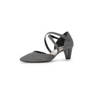 Gabor Damen Riemchen Pumps | Frauen Absatzschuhe | Sandaletten | überkreuzte Riemchen | feine halteriemen | elegant | high Heels | Argento | 43 EU - 9 UK