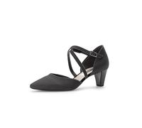 Gabor Damen Riemchen Pumps | Frauen Absatzschuhe | stöckelschuhe | Sandaletten | überkreuzte Riemchen | feine halteriemen | Heels | schwarz | 41 EU - 7.5 UK