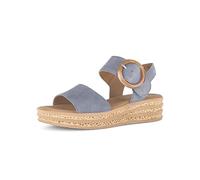 Gabor Plateausandaletten Plateau Sandale Damen Leder Blau Gr. 40,5