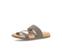 Pantolette GABOR, Damen, Gr. 41 (7/7,5), grau (taupe), Textil, unifarben, Schuhe Pantolette, Keilabsatz, Sommerschuh, Schlappen mit atmungsaktivem Lederfutter (77533325-41) taupe