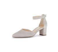 Gabor 81.340.12 grau - Riemchen Pumps für Damen - Größe 44