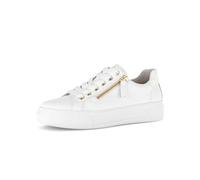 Sneaker GABOR "Sneaker low", Damen, Gr. 38,5, weiß, Schuhe Sneaker (68518714-38,5) weiß