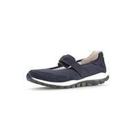 Gabor Damen Riemchenballerinas, Frauen Flats,Ballerinen,Halbschuhe,Sommerschuhe,Slipper,Ballerina-Schuhe,Ballett-Schuhe,flach,Blue,41 EU / 7.5 UK