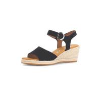 Gabor Damen Riemchensandalen Sommersandalen mit Absatz Dunkelblau (Jute) Größe 39 EU