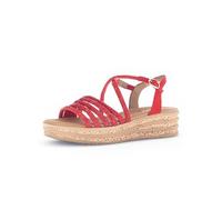 Gabor Fashion Plateau Sandalen rot Strass 64.555.85 für Damen, rot, Gr. 38 ½ EU / 5,5 UK
