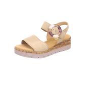 Gabor Damen Keilsandalen, Frauen Sandalen,Leichte Mehrweite (G),Keilsandaletten,Keilabsatz,Wedge-Heel,bequem,flach,Sand,39 EU / 6 UK