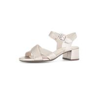 Gabor Damen Riemchensandalen, Frauen Sandalen,bequemlichkeit,breite,extra,fersen-Riemen,gefuettert,gesundheits-Schuhe,leger,Puder,39 EU / 6 UK