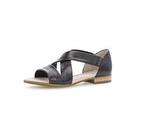 Gabor Damen Riemchensandalen, Frauen Sandalen,Best Fitting,absatz,sommerschuhe,freizeitschuhe,offene schuhe,schwarz (gold),40 EU / 6.5 UK