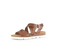 Gabor Damen Riemchensandalen, Frauen Sandalen,Best Fitting,Freizeitschuhe,offene Schuhe,Sandaletten,Sommersandalen,bequem,Camel,38.5 EU / 5.5 UK