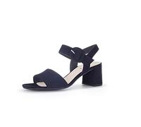 Gabor Damen Riemchensandalen, Frauen Sandalen,Best Fitting,offene Schuhe,Strandschuhe,Sandaletten,Sommersandalen,Absatz,Atlantik,39 EU / 6 UK
