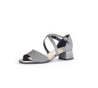 Gabor Damen Riemchensandalen, Frauen Sandalen,Best Fitting,Sandaletten,Sommersandalen,Sommerschuhe,Freizeitschuhe,Argento,43 EU / 9 UK