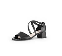 Gabor Damen Riemchensandalen, Frauen Sandalen,Best Fitting,sommerschuhe,freizeitschuhe,offene schuhe,strandschuhe,absatz,schwarz,38.5 EU / 5.5 UK
