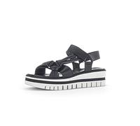 Gabor Damen Riemchensandalen, Frauen Sandalen,Best Fitting,Sommerschuhe,Freizeitschuhe,offene Schuhe,Strandschuhe,bequem,schwarz,40.5 EU / 7 UK
