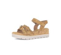 Gabor Damen Riemchensandalen, Frauen Sandalen,elastisch,gepolstert,polsterung,Wide-fit,h-Weite,Leder-Sohle,Cherry,Merlot,Sattel,38.5 EU / 5.5 UK