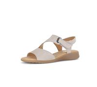 Keilsandalette GABOR "Rhodos", Damen, Gr. 40, beige, Nubukleder, Schuhe, Riemchensandale, Sommerschuh in Komfortweite G (=weit) (11518323-40) beige