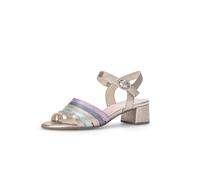 Gabor Damen Riemchensandalen, Frauen Sandalen,Freizeitschuhe,offene Schuhe,Strandschuhe,Sandaletten,Absatz,Pastell Multicol.,40 EU / 6.5 UK