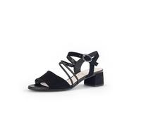 Gabor Damen Riemchensandalen, Frauen Sandalen,Freizeitschuhe,offene Schuhe,Strandschuhe,Sandaletten,Sommersandalen,Absatz,schwarz,41 EU / 7.5 UK