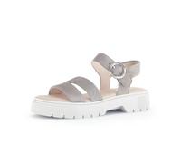 Gabor Damen Riemchensandalen, Frauen Sandalen,Freizeitschuhe,offene Schuhe,Strandschuhe,Sandaletten,Sommersandalen,Absatz,Visone,39 EU / 6 UK