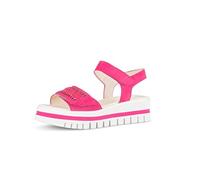 Gabor® Veloursleder/Textil Sandalen, pink, 38 Pink