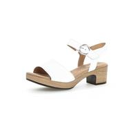 Gabor Damen Riemchensandalen, Frauen Sandalen,Freizeitschuhe,offene Schuhe,Strandschuhe,Sandaletten,Sommersandalen,Weiss (S.Holz),40 EU / 6.5 UK