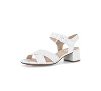 Gabor Damen Riemchensandalen, Frauen Sandalen,gefuettert,gesundheits-Schuhe,komfortable,Kunst-Stoff,laessig,langlebig,leger,Weiss,38 EU / 5 UK