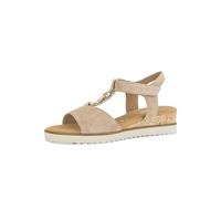 Gabor Damen Riemchensandalen, Frauen Sandalen,gesund,elastisch,gepolstert,polsterung,feminin,Wide-fit,h-Weite,Sand (Kork/Gold),41 EU / 7.5 UK
