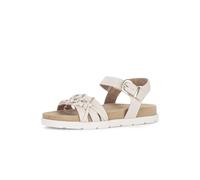 Gabor Damen Riemchensandalen, Frauen Sandalen,Gladiatoren-Sandalen,Comfort,wechsel-Fussbett,Optifit,breit,Hovercraft,weich,f,Creme,44 EU / 9.5 UK