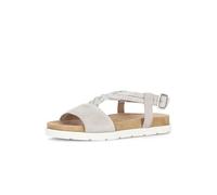 Gabor Damen Riemchensandalen, Frauen Sandalen,grau,beige,Lack,braun,klassisch,Komfort-Mehrweite,modisch,orthopaedisch,gesund,Puder,39 EU / 6 UK