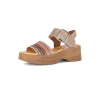 Gabor Damen Riemchensandalen, Frauen Sandalen,langlebig,leger,Pass-Form,Pflege-leicht,Plateau,qualitaet,Respira,Brown mulic/Rabbit,40 EU / 6.5 UK