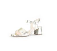 Gabor Damen Riemchensandalen, Frauen Sandalen,Leichte Mehrweite (G),Sommerschuhe,Freizeitschuhe,offene Schuhe,Champagner,40.5 EU / 7 UK