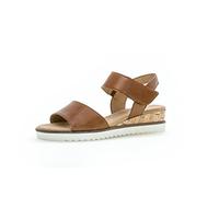 Gabor comfort 22750-53 Camel (Braun) - sportliche Sandale - Damenschuhe Sandalette / Sling, Braun, leder (vacchetta) für Damen, braun, Größe 37 EU / 4 UK