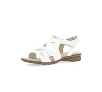 Gabor Damen Riemchensandalen, Frauen Sandalen,Moderate Mehrweite (G),offene Schuhe,Sandaletten,Sommersandalen,bequem,flach,Weiss,37.5 EU / 4.5 UK
