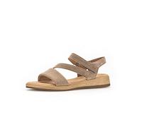 Gabor Damen Riemchensandalen, Frauen Sandalen,Moderate Mehrweite (G),Strandschuhe,Sandaletten,Sommersandalen,bequem,flach,sesamo,40.5 EU / 7 UK