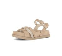 Gabor Sandale beige sand Samt Strass 83.770.14 - Größe 40