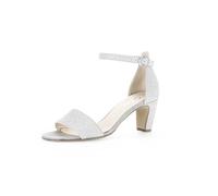 Gabor Damen Riemchensandalen, Frauen Sandalen,offene schuhe,strandschuhe,sandaletten,sommersandalen,absatz,silber/light grey,37 EU / 4 UK