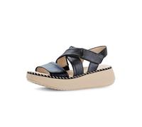 Gabor Damen Riemchensandalen, Frauen Sandalen,offene Schuhe,Strandschuhe,Sandaletten,Sommersandalen,bequem,flach,schwarz,42 EU / 8 UK