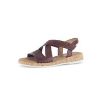 Gabor Damen Riemchensandalen, Frauen Sandalen,offene Schuhe,Strandschuhe,Sandaletten,Sommersandalen,bequem,flach,Peanut (S.Kork),36 EU / 3.5 UK