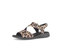 Gabor Damen Riemchensandalen, Frauen Sandalen,Passform,Comfort,wechsel-Fussbett,Optifit,breit,Hovercraft,atmungs-aktiv,weich,Natur,40.5 EU / 7 UK