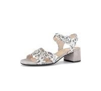 Gabor Damen Riemchensandalen, Frauen Sandalen,pink,Wide-fit,h-Weite,Leder-Sohle,Cherry,Merlot,Sport-Dynamic,g-Weite,Bianco/Puder,37 EU / 4 UK