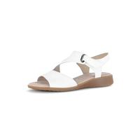 Gabor Damen Riemchensandalen, Frauen Sandalen,römersandalen,Sandaletten,Gladiatoren-Sandalen,Passform,Comfort,Optifit,breit,Weiss,38 EU / 5 UK